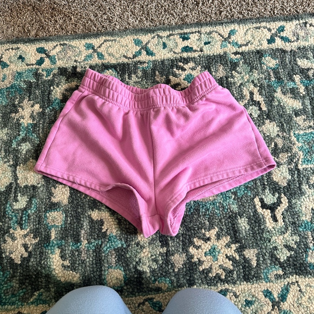 Pink sweatshorts